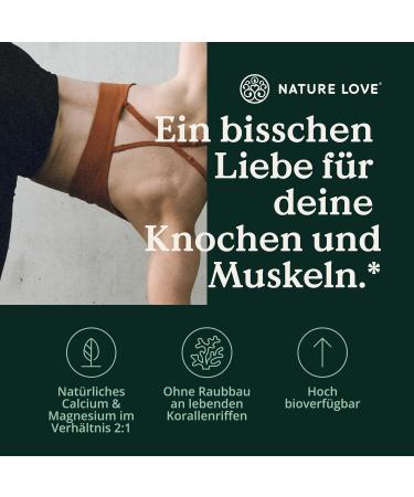Nature Love Sango Meereskorall Powder - 250g | Natural Calcium (20%) & Magnesium (10%) | High Dose Made in Germany International Shipping - Buy Online on GoSupps.com
