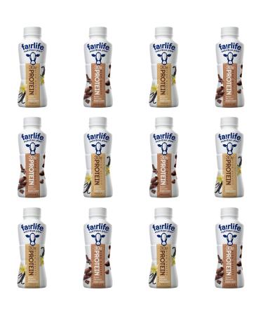 Fairlife Nutrition Plan High Protein 30g Low Sugar Chocolate And Vanilla Shake Supplement Meal Replacement Ready To Drink 11.4 Oz Bulk Variety Pack (12-Count)