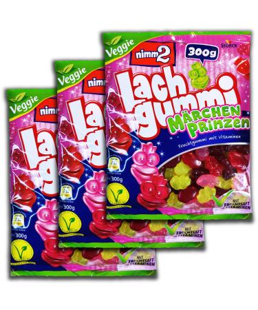 topDeal Nimm2 Pack of 3 x 300g packs of Fairy Tale Princes Laughter Gums