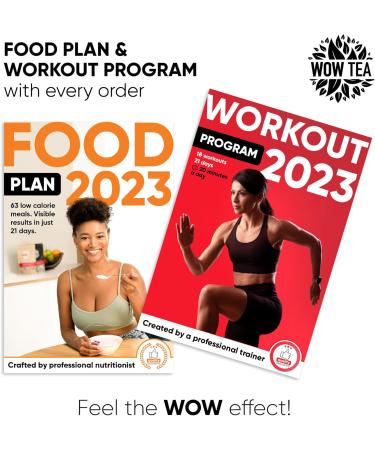 ATOP LLC WOW TEA Dual Tea & Meal Replacement Superfood Combo Weight Loss and Detox Tea 9 Superfoods Organic herbal tea with loose leaves 300g Made in EU - Buy Online on GoSupps.com