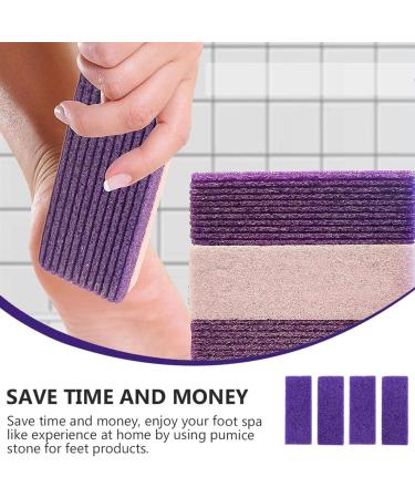 6 Pcs Pumice Stone for Feet Double Sided Foot Scrub Feet Hard Skin Callus Remover Scrubber Ideal for Smooth Heels Exfoliating Dead Skin Suitable for Home and Beauty Salons(Purple) - Buy Online on GoSupps.com