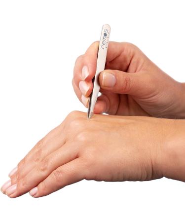 REMOS Stainless Steel Combination Tweezers 9.5cm - Green | For Splinters & Hair - Buy Online on GoSupps.com