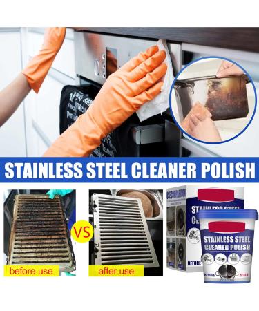 Stainless Steel Cookware Cleaning Household Kitchen Cleaner for Sinks Pans Pots 0.2Lbs Cookware Detergent Stainless Steel Cleaner and Polish Polisher Polishing for Appliances Rust for Pots 100g Bag - Buy Online on GoSupps.com