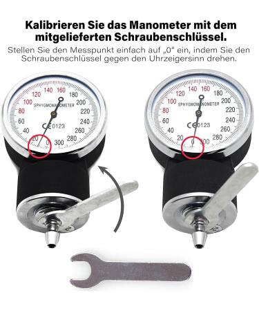 Lotfancy Manual Blood Pressure Cuff & Stethoscope Set | Ideal for Doctors & Emergency Services - High Accuracy Aneroid Monitor - Buy Online on GoSupps.com