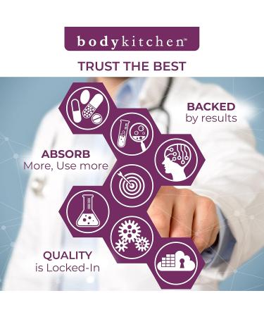 Body Kitchen Total Beauty Advanced Contains Elastin Keratin Biotin and Hyaluronic Acid Supports Hair Growth Skin Renewal Nail Strength Veggie Caps 90 Count - Buy Online on GoSupps.com