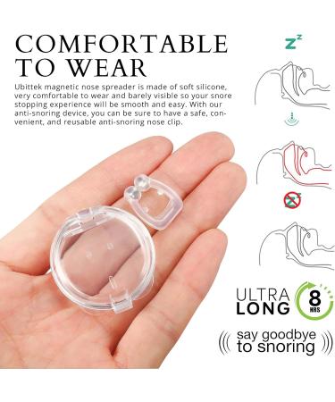 Silicone Magnetic Anti-Snoring Nose Clips - Snore Stopper for Instant Relief - 6 Pack - Buy Online on GoSupps.com