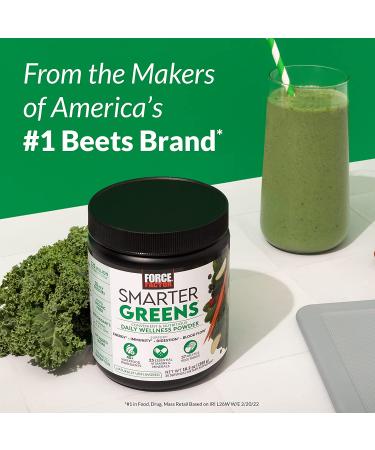 Smarter Greens Superfood Chews with Probiotics, Antioxidants, and Fiber - 60 Soft Chews for Digestion, Energy, and Nitric Oxide Support - Buy Online on GoSupps.com