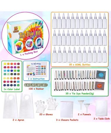 35-Color PATIFEED Tie Dye Kit - Non-Toxic Fabric Dye for Kids, Adults, and Large Groups - Buy Online on GoSupps.com