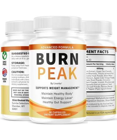 (2 Pack) Burn Peak Capsules - Official BurnPeak Weight Pills Advanced Premium Support All Natural Burn Peak Pink Salt Trick Supplement for Overall Health & Wellness Reviews 120 Capsules for 2 Months - Buy Online on GoSupps.com