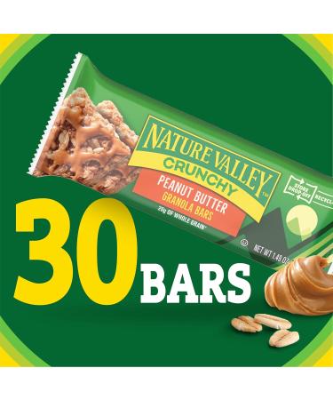 Nature Valley Barres granola croustillantes beurre d'arachide 15 carats 30 barres Beurre d'arachide 15 unit (Lot de 1) - Buy Online on GoSupps.com
