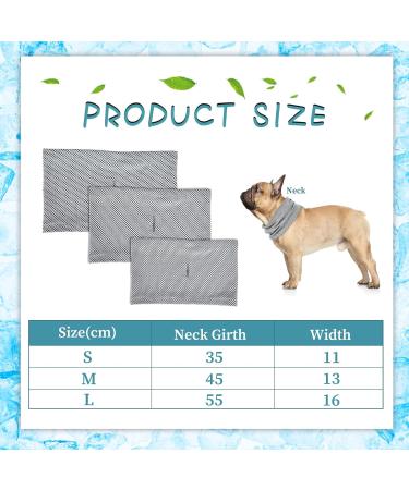 Cooling Collar for Dogs | Summer Dog Cooling Neck Gaiter & Breathable Bandana | Gray Size L Ideal for Hot Weather Relief - Buy Online on GoSupps.com