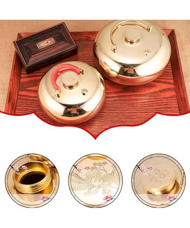Leakage-Proof Copper Hot Water Bottle for Pain Relief & Comfort - HB213 15cm 1.1mm Thick - Heating & Cooling Therapy - Buy Online on GoSupps.com