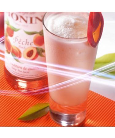 Monin Peach Coffee Syrup 70cl Glass Bottle with Pump Set - 2 Count (Pack of 1) - Buy Online on GoSupps.com