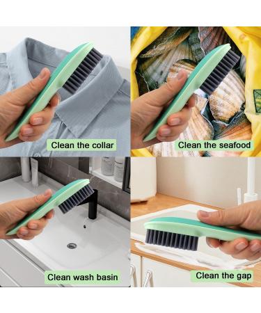 Roellgs 3 Pcs Cleaning Brushes Soft Bristle Brush Household Shoe Brush Laundry Brush with Comfort Grip Portable Cleaning Washing Brush - Buy Online on GoSupps.com