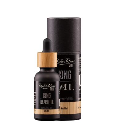 Rucker Roots x King Beard Oil - Nut-Free Blend with 10 Powerful Oils for Healthy Hair Growth, Moisture Lock, and Smooth & Shiny Results - Buy Online on GoSupps.com