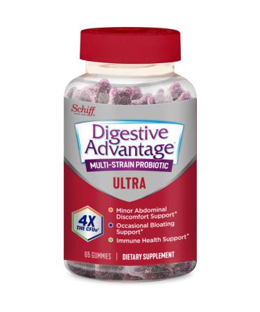 Schiff Digestive Advantage Multi-Strain Probiotic Ultra 65 Gummies