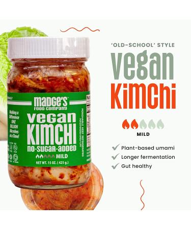 Madge's Food Company Kimchi 15 OZ Mild - Authentic Korean Mild Kimchi - Buy Online on GoSupps.com