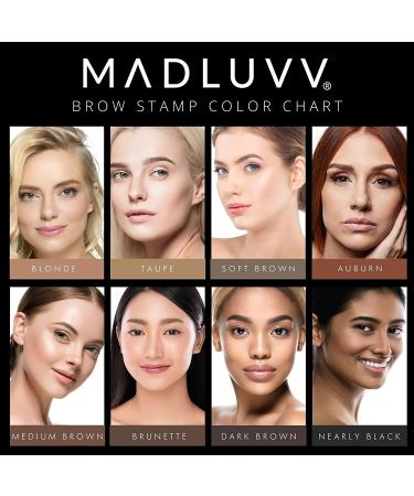 MADLUVV 1-Step Brow Stamp + Shaping Kit - Medium Brown - Buy Online on GoSupps.com