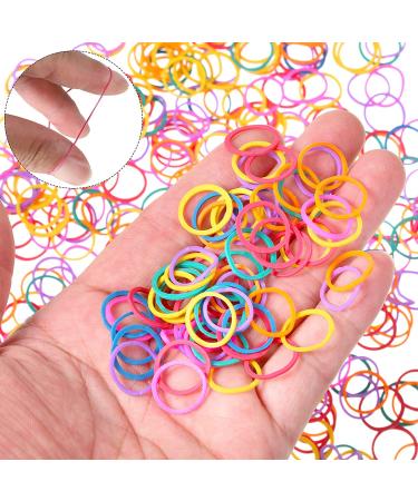 1000 Mini Rubber Bands for Kids Hair Braids - Soft Elastic in Vibrant Colors - Buy Online on GoSupps.com