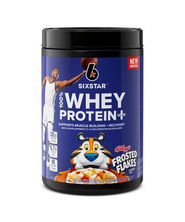 Six Star Whey Protein Powder Plus | Muscle Building & Recovery Plus Immune Support | Muscle Builder for Men & Women | Kellogg s Frosted Flakes Flavour | 1.8lb