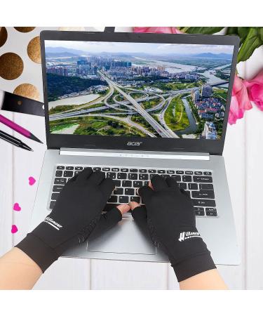 Copper Arthritis Compression Gloves for Men & Women - Medium Size (2 Pairs) - Buy Online on GoSupps.com