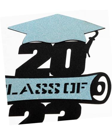 OFFSCH 5pcs 2023 Graduation Visa Insertion Graduation Gold Edible Money Graduation Party Graduation Picks Graduation Cap College Graduation Decorations Graduation Sticks Props Cake Paper Blue 13x11.5cm - Buy Online on GoSupps.com