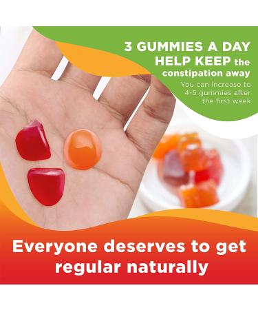 Prebiotic Fiber Gummies for Adults and Kids | 15g Inulin Fiber | Digestive Health, Bloating & Constipation Relief | Natural Berry & Orange Flavor - Buy Online on GoSupps.com
