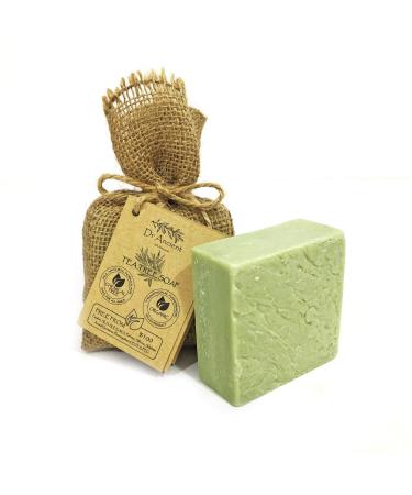 Dr.Cient tea tree soap piece biological natural vegan traditional handmade antique-effective against acne-absolutely no chemicals!Pure natural soap!(140 g 1 piece) Tea tree soap