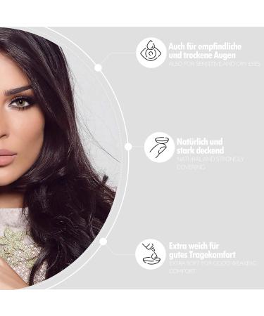 Buy Bella 1-Day Colored Contact Lenses Radiant Hazelnut - Perfect Natural Look for Dark Eyes - No Prescription Needed - Buy Online on GoSupps.com