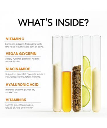 Azure Vitamin C Serum for Face with Hyaluronic Acid Hydrating & Revitalizing Formula For Dry, Dull, Aging Skin Dermatologist Tested, Anti-Aging, Korean Skin Care Vegan Clean Beauty 1.69 Fl Oz Vitamin C & Hyaluronic  - Buy Online on GoSupps.com