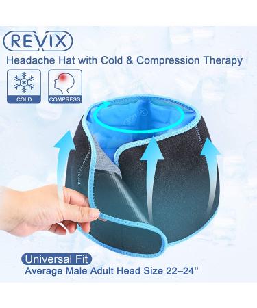 REVIX Migraine Ice Head Wrap - Reusable Gel Cold Pack for Headache Relief, Migraines, Puffy Eyes, Tension, Sinus & Stress - Buy Online on GoSupps.com