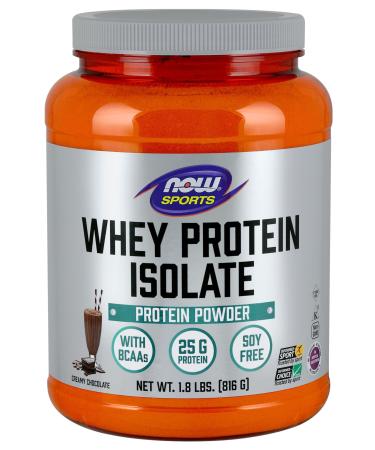 NOW Foods Whey Protein Isolate 1.8 lb Dutch Chocolate Chocolate 1.8 Pound (Pack of 1)