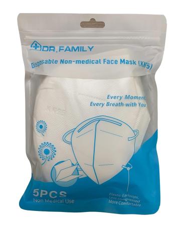 Buy Dr. Family 20 Units KN95 Face Masks - Lightweight Adjustable 5-Layer Protection for Office & Travel - Buy Online on GoSupps.com