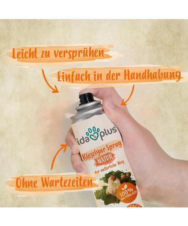 Ida Plus Kieselgur Spray 400ml - Natural Pebble Powder for Chickens & Quail - Easy Spray Can for Chicken Coop Care - Buy Online on GoSupps.com