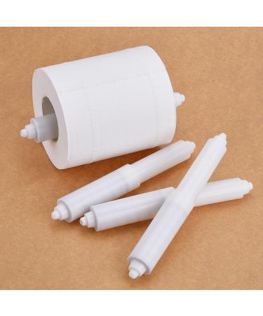 Toilet Paper Holder Replacement Rod - 2 Pieces Plastic Spring Loaded Spindle (White) - Buy Online on GoSupps.com