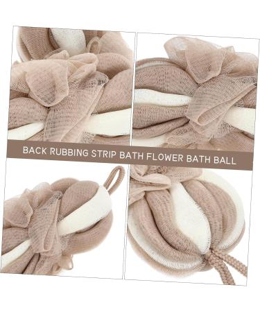 Balacoo 4 Pcs Long Bath Flower Back Scrubber - Men's Mesh Body Pouf & Shower Sponge for Ultimate Cleanliness - Buy Online on GoSupps.com