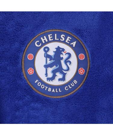 Chelsea FC Baby Fleece Hooded Bathrobe | Official Merchandise | Royal Blue Gift for 12-18 Months - Buy Online on GoSupps.com