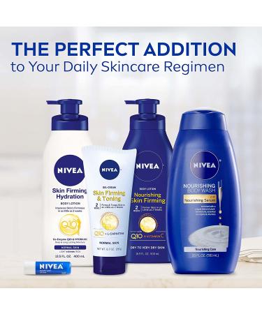 NIVEA Skin Firming Body Lotion Variety Pack - 16.9 Fl Oz Nourishing Lotion & 6.7 Oz Firming Gel Cream - Buy Online on GoSupps.com