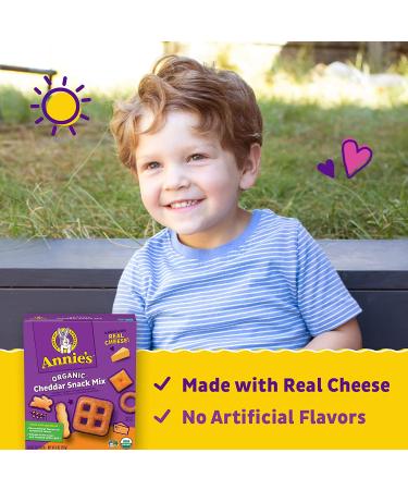 Annie's Organic Cheddar Snack Mix - Crackers & Pretzels 9oz - Buy Online on GoSupps.com