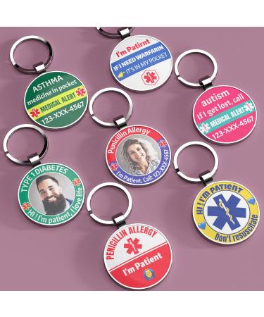 KEKHEALTH Medical Alert Tag with Custom QR Code | Epipen Inside Carry Case | Medical ID Tag for Allergies and Emergency Contacts - Buy Online on GoSupps.com