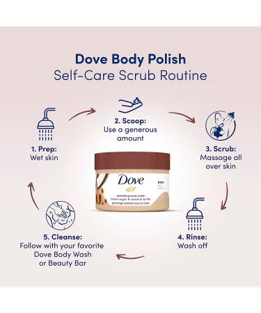 Dove Brown Sugar & Coconut Butter Body Scrub - 10.5 oz | Exfoliating & Nourishing Formula for Silky Smooth Skin - Buy Online on GoSupps.com
