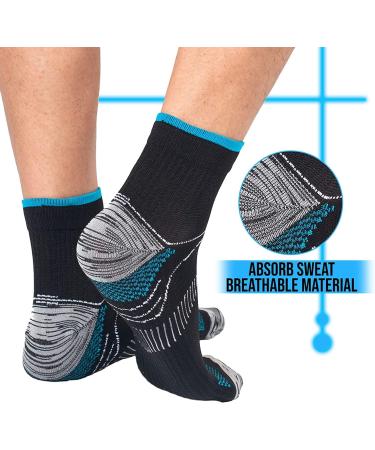 Affordable Gcbiger Compression Socks for Men & Women - 7 Pairs for Plantar Fasciitis Relief Ankle Support & Foot Health - S-M Mix - Buy Online on GoSupps.com