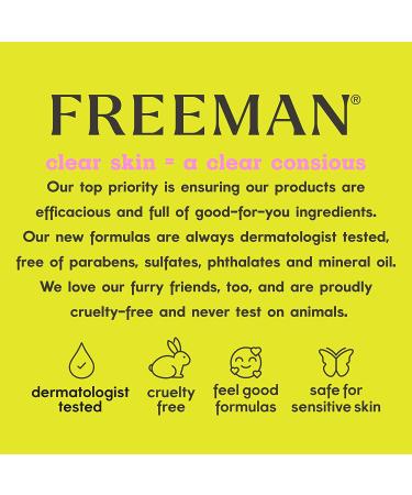 Freeman Beauty Clearing Peel-Off Clay Mask - Sweet Tea + Lemon 6 fl oz | Deep Cleanse & Refresh - Buy Online on GoSupps.com