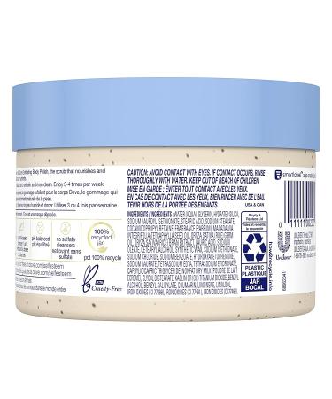 Dove Macadamia & Rice Milk Body Scrub 10.5 oz - Exfoliating Body Polish for Visibly Smoother Skin - Buy Online on GoSupps.com
