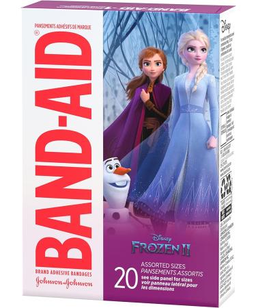 Band-Aid Brand Disney Frozen Adhesive Bandages - Assorted Sizes 20 Count (Pack of 6) - Buy Online on GoSupps.com