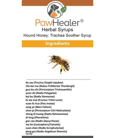 Trachea Soother Syrup 3PAK Hound Honey - Natural Herbal Remedy for Collapsed Trachea - Easy to Administer - 5 fl oz/ea - Buy Online on GoSupps.com