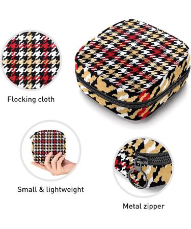 Womens Bonds Storage Pockets Still Pad - Multi Color Plaid Portable Period Kit Bag | Feminine Product Bag for Women & Girls - Buy Online on GoSupps.com