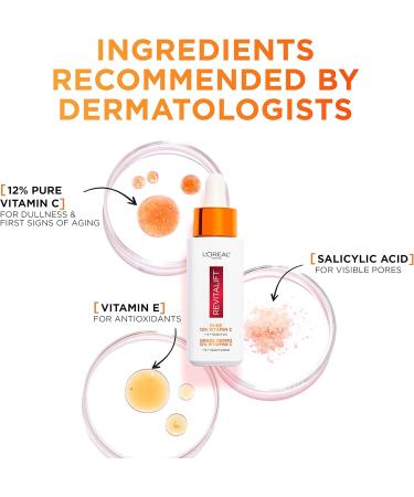 L'Or al Paris 1.5% Pure Hyaluronic Acid Serum + 12% Pure Vitamin C Face Serum (Revitalift) Hyaluronic Acid Serum - 30mL + Serum 30mL - Buy Online on GoSupps.com