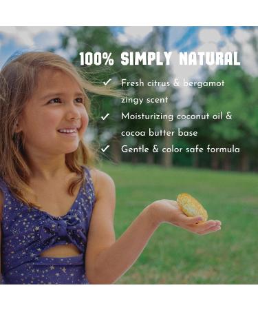Clever Yoga Fresh Citrus Shampoo Bar - Vegan Solid Bar for All Hair Types - Travel-Friendly & Frizz-Free Haircare Solution (1 Bar) - Buy Online on GoSupps.com