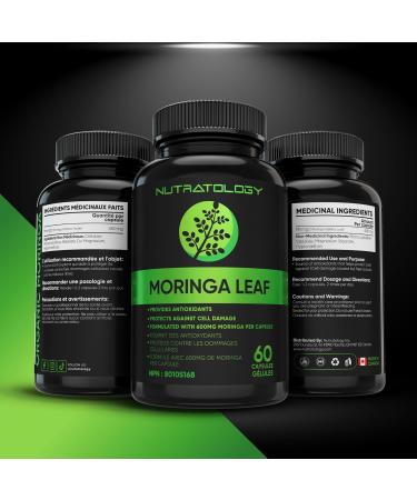 1200MG Organic Moringa Leaf Capsules -Provides Powerful Antioxidants -Protects Against Cell Damage Supports Liver Detox & Gut Health- Maximum Potency- 600MG Moringa Powder Per Capsule - 60 Capsules 60 count (Pack of 1) - Buy Online on GoSupps.com
